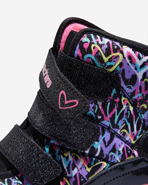 Skechers Heart Lights Büyük Kız Çocuk Siyah Işıklı Bot 20288L BKHP-7