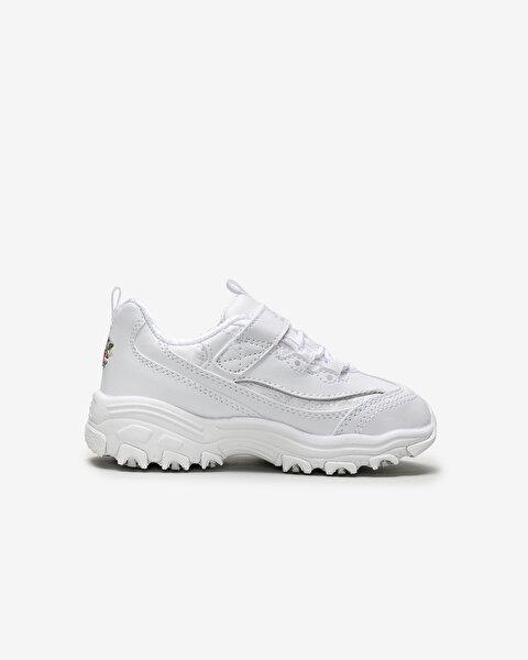 Skechers D'lites - Lil Blossom Küçük Kız Çocuk Beyaz Spor Ayakkabı 80579N WHT-1