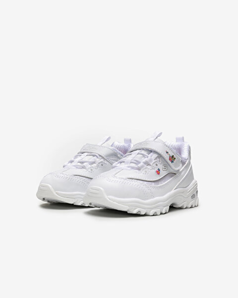 Skechers D'lites - Lil Blossom Küçük Kız Çocuk Beyaz Spor Ayakkabı 80579N WHT-2