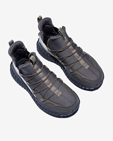 Skechers Skechers Monster - Kordes Erkek Bej Spor Ayakkabı 51944 TNBK-5