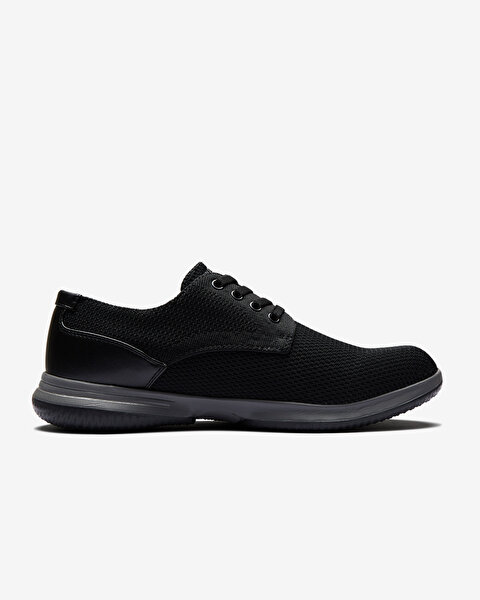 Skechers Darlow  -  Velogo Erkek Siyah Günlük Ayakkabı 204090 BLK-1