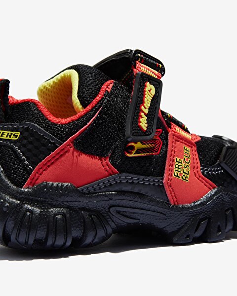 Skechers Damager Iii  -  Fire Stopper Küçük Erkek Çocuk Siyah Işıklı Spor Ayakkabı 400019N BKRD-8