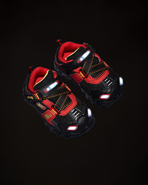 Skechers Damager Iii  -  Fire Stopper Küçük Erkek Çocuk Siyah Işıklı Spor Ayakkabı 400019N BKRD-9