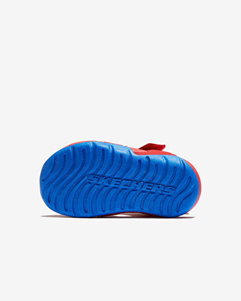 Skechers Side Wave Küçük Erkek Çocuk Kırmızı Sandalet 92330N RDBL-3