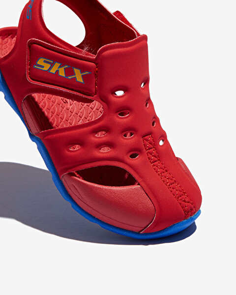 Skechers Side Wave Küçük Erkek Çocuk Kırmızı Sandalet 92330N RDBL-7