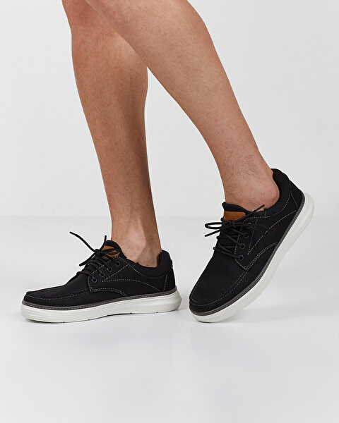 Skechers Moreno Erkek Siyah Günlük Ayakkabı 204144 BLK-6
