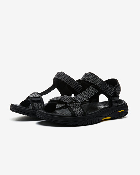 Skechers Lomell  -  Rip Tide Erkek Siyah Sandalet 204351 BKGY-2