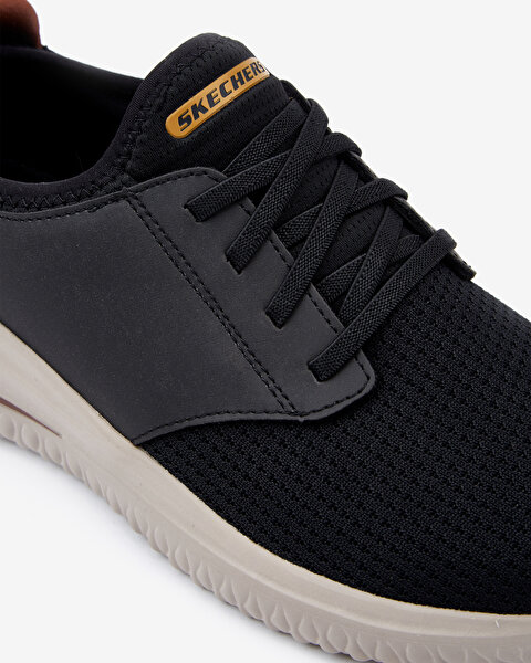 Skechers Delson 3.0  -  Mooney Erkek Siyah Günlük Ayakkabı 210239 BLK-6