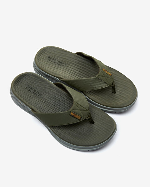 Skechers Go Consistent Sandal Erkek Haki Parmak Arası Terlik 229035 OLV-5
