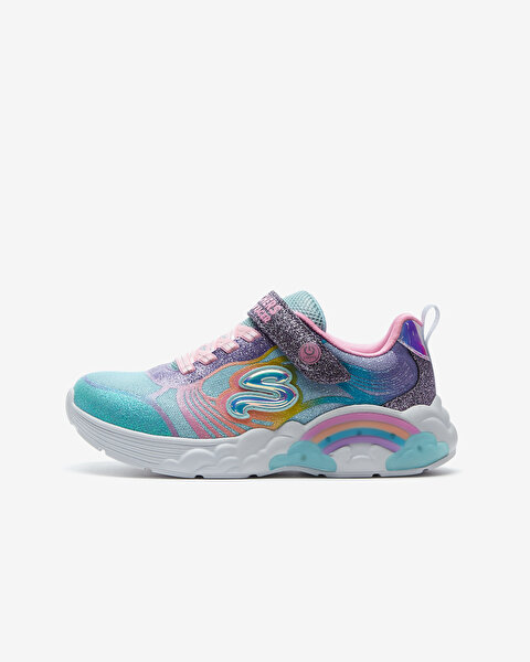 Skechers Rainbow Racer - Nova Blitz Büyük Kız Çocuk Çok Renkli Işıklı Spor Ayakkabı 302309L MLT