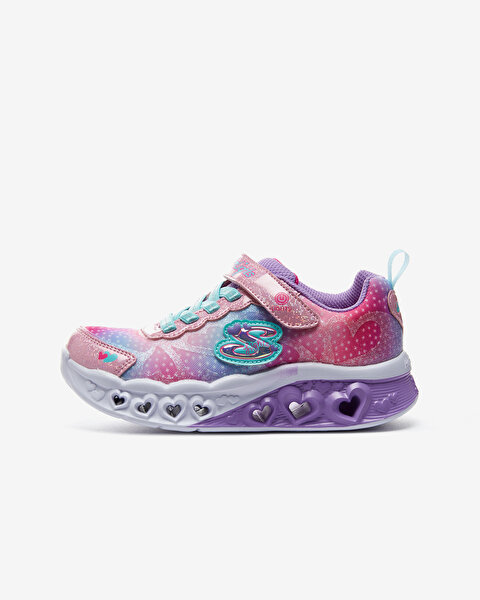 Skechers Flutter Heart Lights - Simply Love Büyük Kız Çocuk Pembe Işıklı Spor Ayakkabı 302315L PKMT