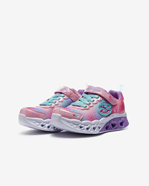 Skechers Flutter Heart Lights - Simply Love Büyük Kız Çocuk Pembe Işıklı Spor Ayakkabı 302315L PKMT-3