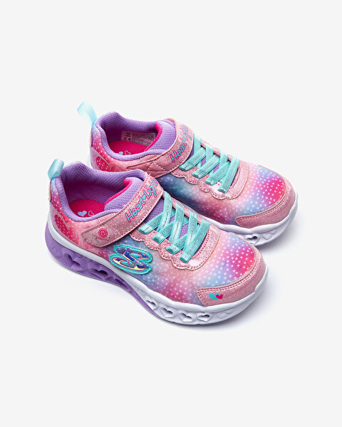 Skechers Flutter Heart Lights - Simply Love Büyük Kız Çocuk Pembe Işıklı Spor Ayakkabı 302315L PKMT-6
