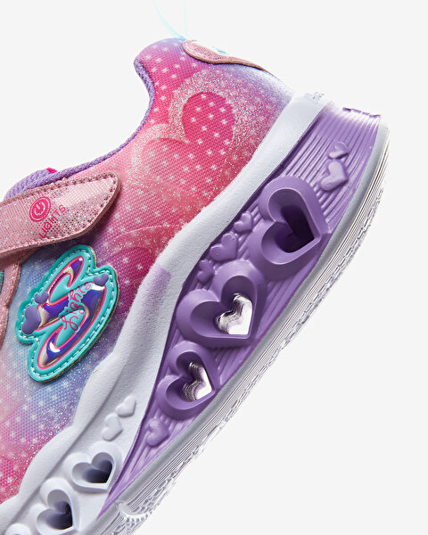Skechers Flutter Heart Lights - Simply Love Büyük Kız Çocuk Pembe Işıklı Spor Ayakkabı 302315L PKMT-7
