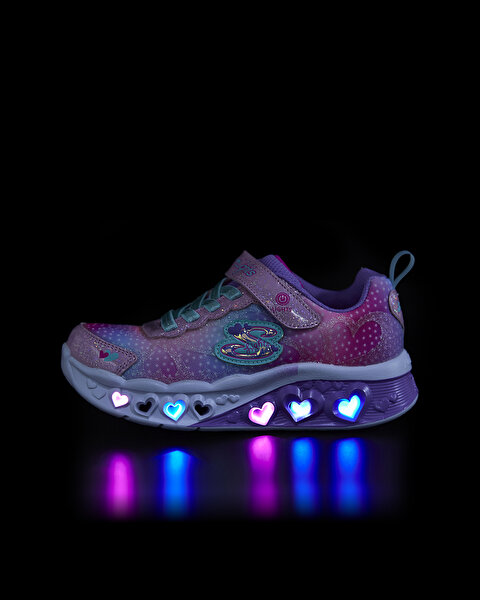 Skechers Flutter Heart Lights - Simply Love Büyük Kız Çocuk Pembe Işıklı Spor Ayakkabı 302315L PKMT-9