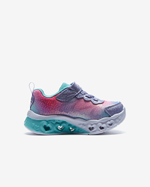 Skechers Flutter Heart Lights - Simply L Küçük Kız Çocuk Mor Işıklı Spor Ayakkabı 302315N LVMT-2