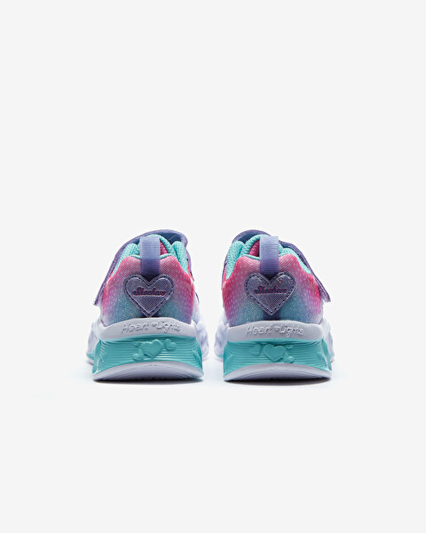 Skechers Flutter Heart Lights - Simply L Küçük Kız Çocuk Mor Işıklı Spor Ayakkabı 302315N LVMT-5