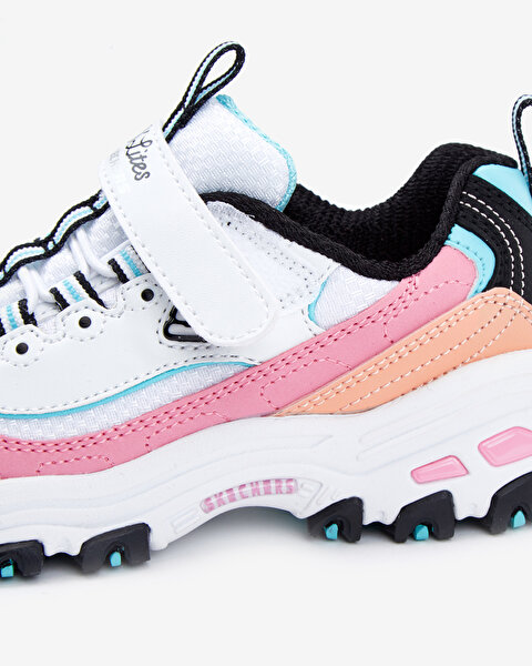 Skechers D'lites Büyük Kız Çocuk Beyaz Spor Ayakkabı 302526L WBPK-7