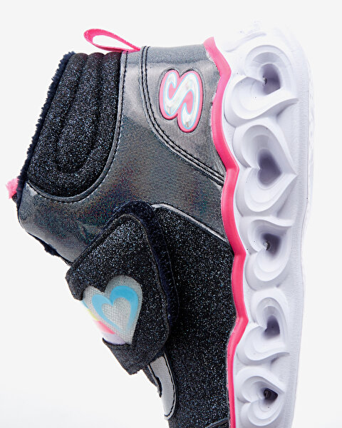 Skechers Heart Lights - Brilliant Rainbow Büyük Kız Çocuk Mavi Işıklı Bot 302669L NVPK-7