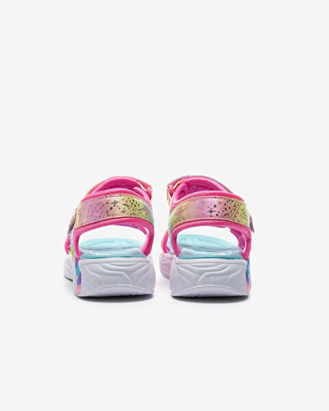 Skechers Unicorn Dreams Sandal Büyük Kız Çocuk Pembe Işıklı Sandalet 302682L PKMT-5