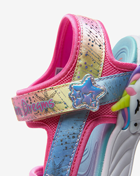 Skechers Unicorn Dreams Sandal Büyük Kız Çocuk Pembe Işıklı Sandalet 302682L PKMT-7