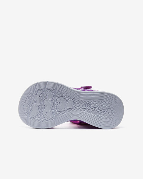 Skechers Flutter Hearts Sandal Büyük Kız Çocuk Mor Işıklı Sandalet 302967L LVMT-4