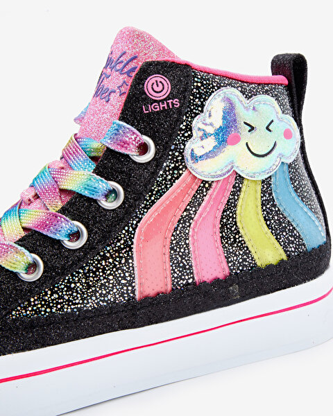 Skechers Twi Lites 2.0 Seeing Rainbows Buyuk K z Cocuk Siyah I kl Bot 3144