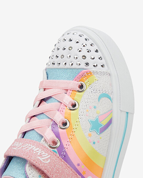 Skechers Twinkle Sparks - Unicorn Charme Büyük Kız Çocuk Beyaz Işıklı Spor Ayakkabı 314789L WMLT-8