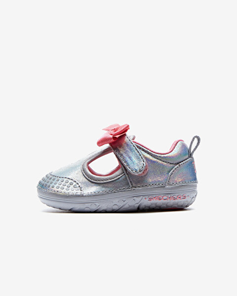 Skechers Learners  -  Mini Shines Küçük Kız Çocuk Gri Ilk Adım Ayakkabısı 314953N SIL