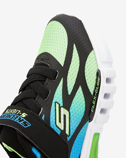 Skechers Flex - Glow  -  Dezlom Küçük Erkek Çocuk Siyah Işıklı Spor Ayakkabı 400016N BBLM-7