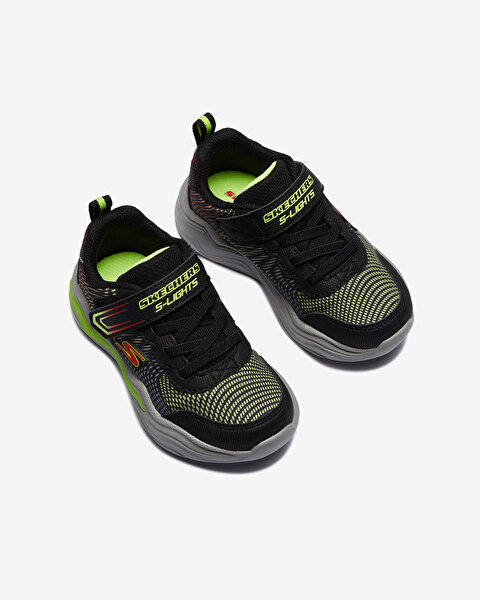 Skechers S Lights® - Erupters Iv Küçük Erkek Çocuk Siyah Işıklı Spor Ayakkabı 400125N BKLM-6