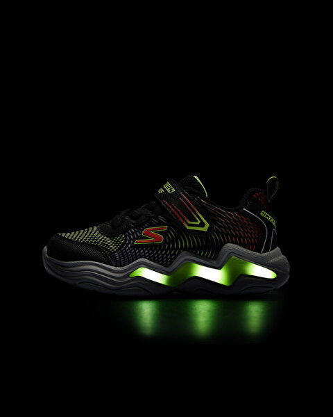 Skechers S Lights® - Erupters Iv Küçük Erkek Çocuk Siyah Işıklı Spor Ayakkabı 400125N BKLM-9