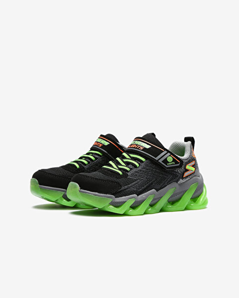 Skechers S Lights - Mega - Surge Büyük Erkek Çocuk Siyah Işıklı Spor Ayakkabı 400130L BKLM-3
