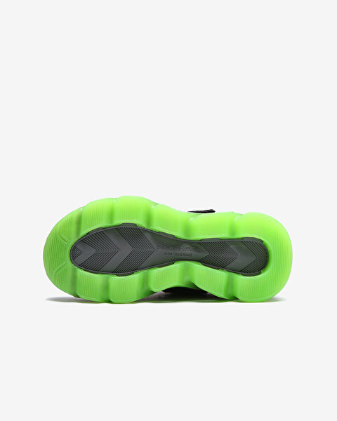 Skechers S Lights - Mega - Surge Büyük Erkek Çocuk Siyah Işıklı Spor Ayakkabı 400130L BKLM-4