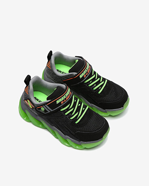 Skechers S Lights - Mega - Surge Büyük Erkek Çocuk Siyah Işıklı Spor Ayakkabı 400130L BKLM-6