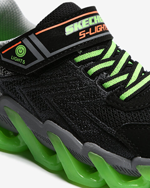 Skechers S Lights - Mega - Surge Büyük Erkek Çocuk Siyah Işıklı Spor Ayakkabı 400130L BKLM-8