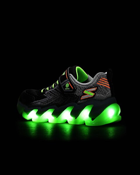 Skechers S Lights - Mega - Surge Büyük Erkek Çocuk Siyah Işıklı Spor Ayakkabı 400130L BKLM-9