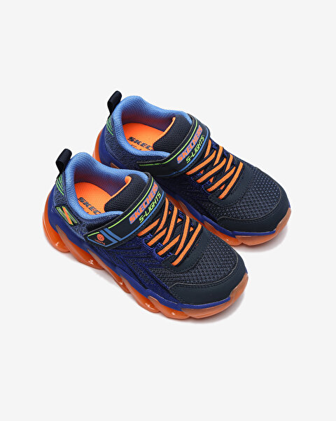 Skechers S Lights - Mega - Surge Büyük Erkek Çocuk Lacivert Işıklı Spor Ayakkabı 400130L NVOR-6