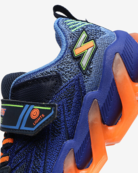 Skechers S Lights - Mega - Surge Büyük Erkek Çocuk Lacivert Işıklı Spor Ayakkabı 400130L NVOR-7