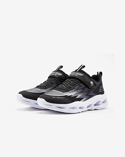 Skechers S Lights - Vortex - Flash - Zorent Büyük Erkek Çocuk Siyah Işıklı Spor Ayakkabı 400600L BKG-3