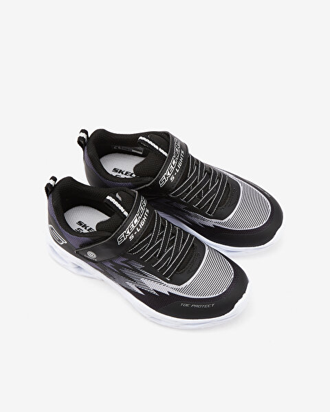 Skechers S Lights - Vortex - Flash - Zorent Büyük Erkek Çocuk Siyah Işıklı Spor Ayakkabı 400600L BKG-6
