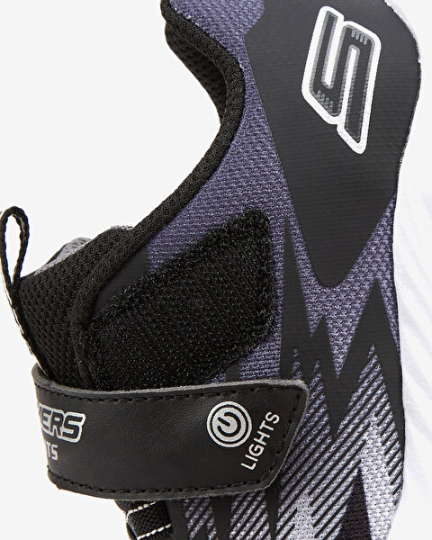 Skechers S Lights - Vortex - Flash - Zorent Büyük Erkek Çocuk Siyah Işıklı Spor Ayakkabı 400600L BKG-7