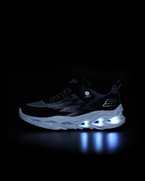 Skechers S Lights - Vortex - Flash - Zorent Büyük Erkek Çocuk Siyah Işıklı Spor Ayakkabı 400600L BKG-9