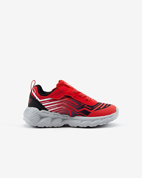 Skechers Magna - Lights Küçük Erkek Çocuk Kırmızı Işıklı Spor Ayakkabı 401503N RDBK-2