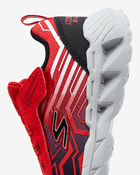Skechers Magna - Lights Küçük Erkek Çocuk Kırmızı Işıklı Spor Ayakkabı 401503N RDBK-7
