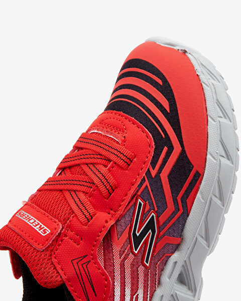 Skechers Magna - Lights Küçük Erkek Çocuk Kırmızı Işıklı Spor Ayakkabı 401503N RDBK-8