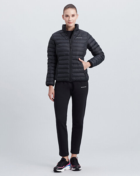 Skechers W Turtle Neck Essential Jacket Kadın Siyah Mont S212273-001-1