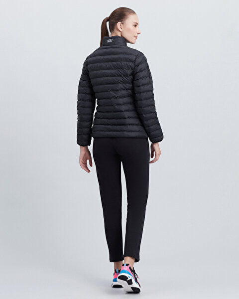 Skechers W Turtle Neck Essential Jacket Kadın Siyah Mont S212273-001-5