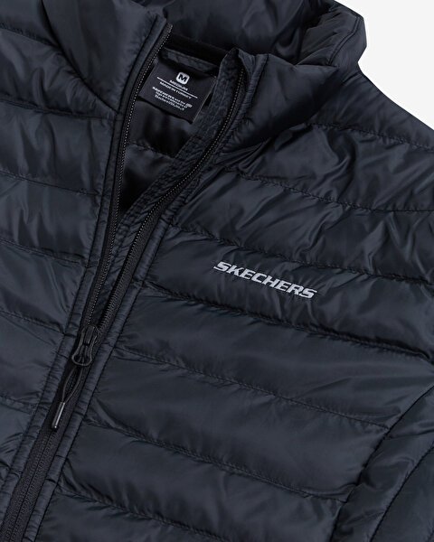 Skechers W Turtle Neck Essential Jacket Kadın Siyah Mont S212273-001-17