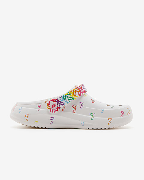 Skechers Jgoldcrown: Foamies  -  Love All Kadın Beyaz Terlik 111322 WMLT-1